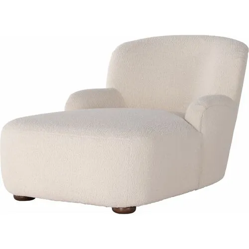 Amy Chaise Lounge - Sheepskin - Ivory - Comfortable, Sturdy, Stylish