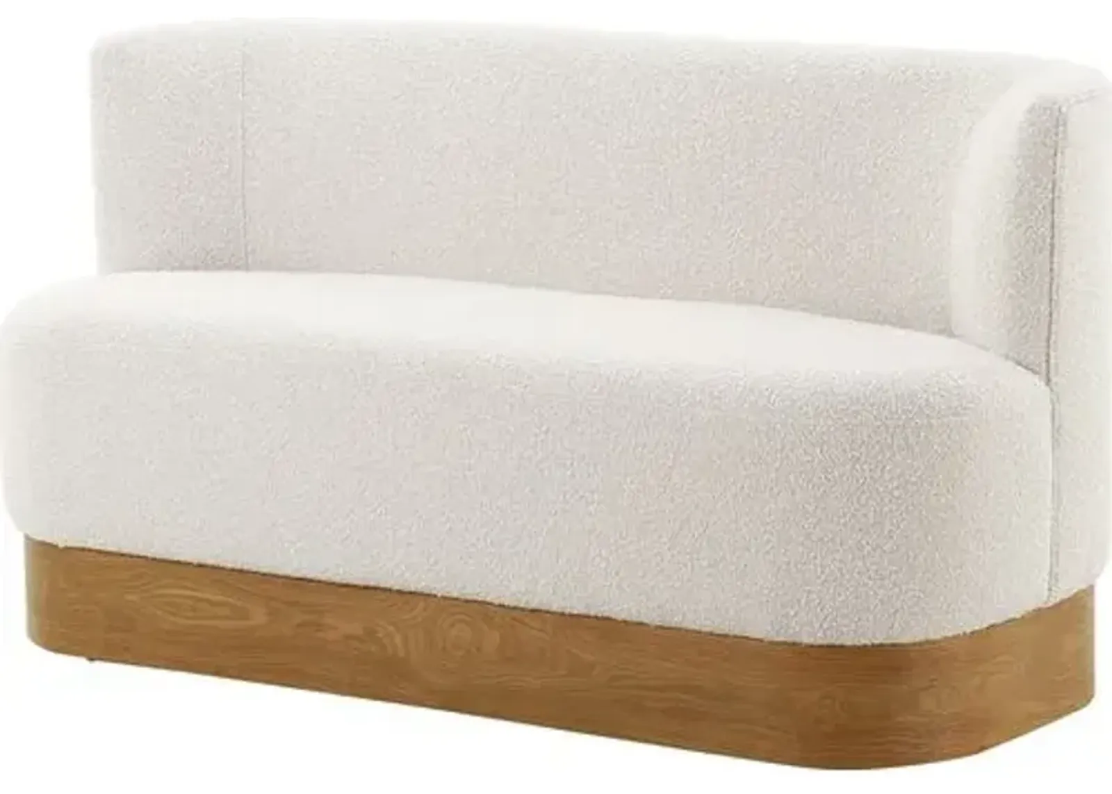 Martina Dining/Accent Bench - Off-White Boucle Performance - Ivory