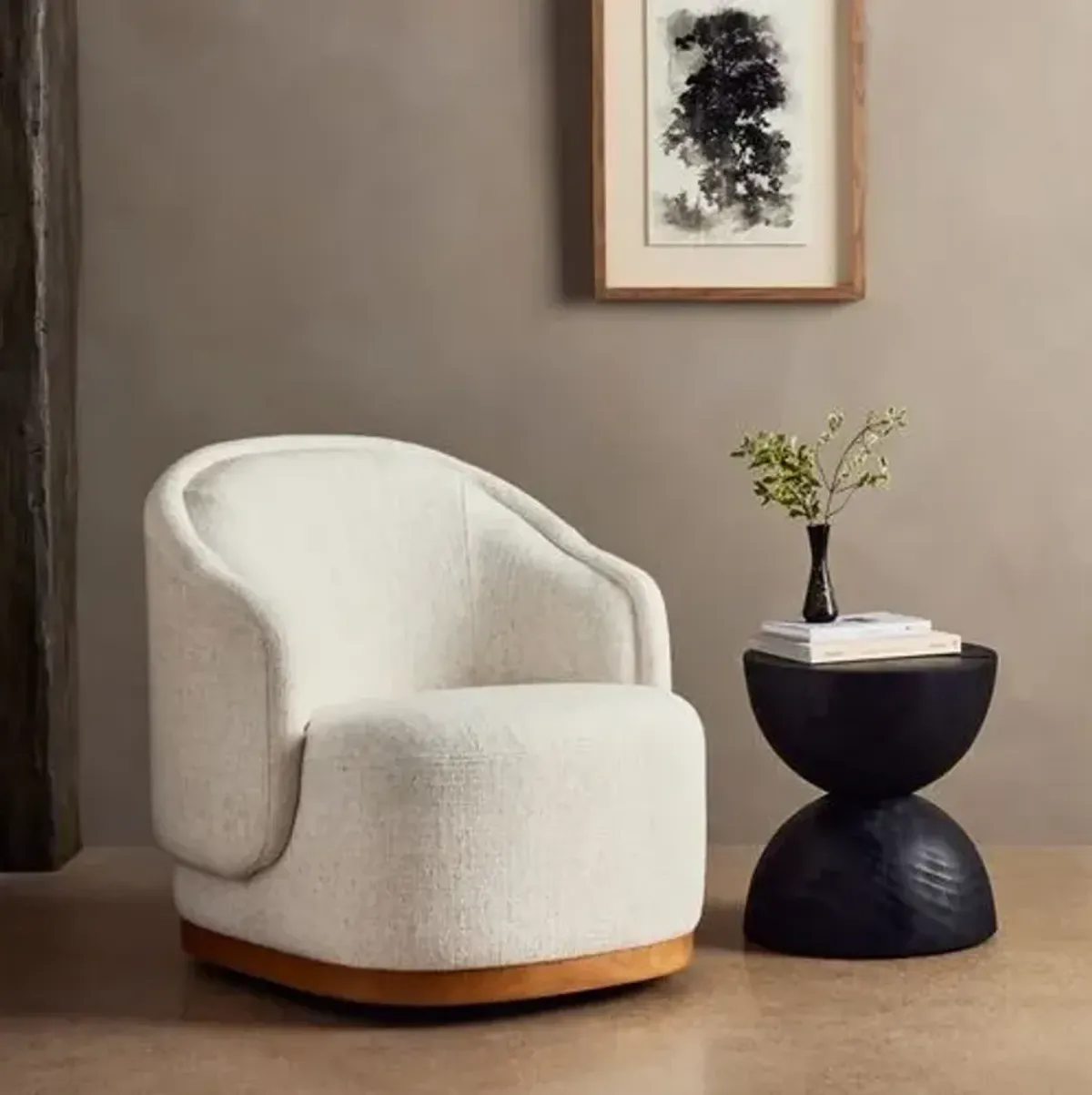 Martina Swivel Chair - Omari Natural Performance