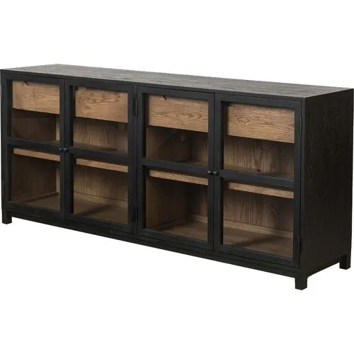 Kasey Large Sideboard - Drifted Matte Black