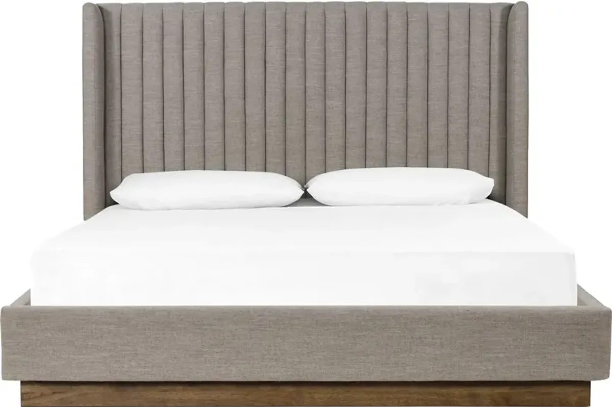 Soma Channeled Bed, Savile Flannel Performance