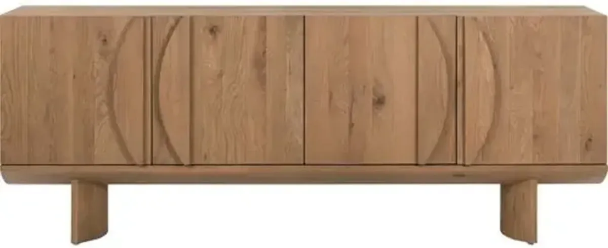 Bradford 80" Sideboard - Dusted Oak - Brown