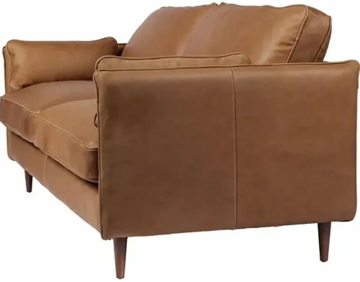 Dorit 76" Sofa - Palermo Cognac Leather