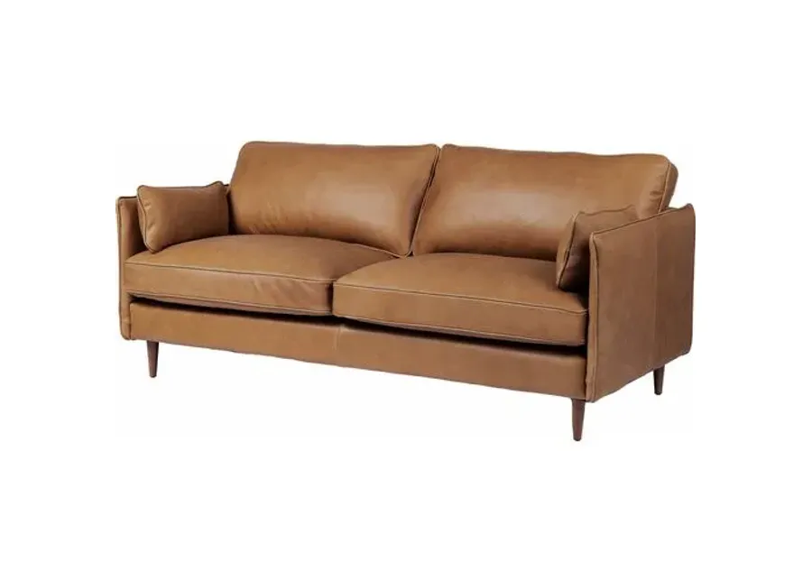 Dorit 76" Sofa - Palermo Cognac Leather