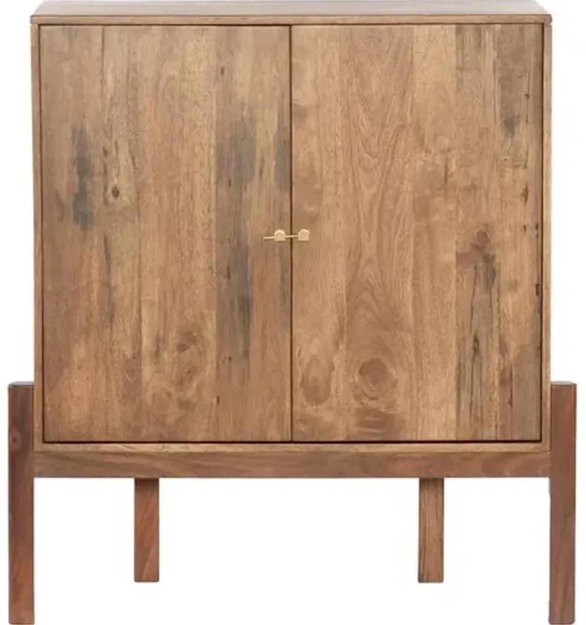 Tori Bar Cabinet - Smoked Honey - Brown