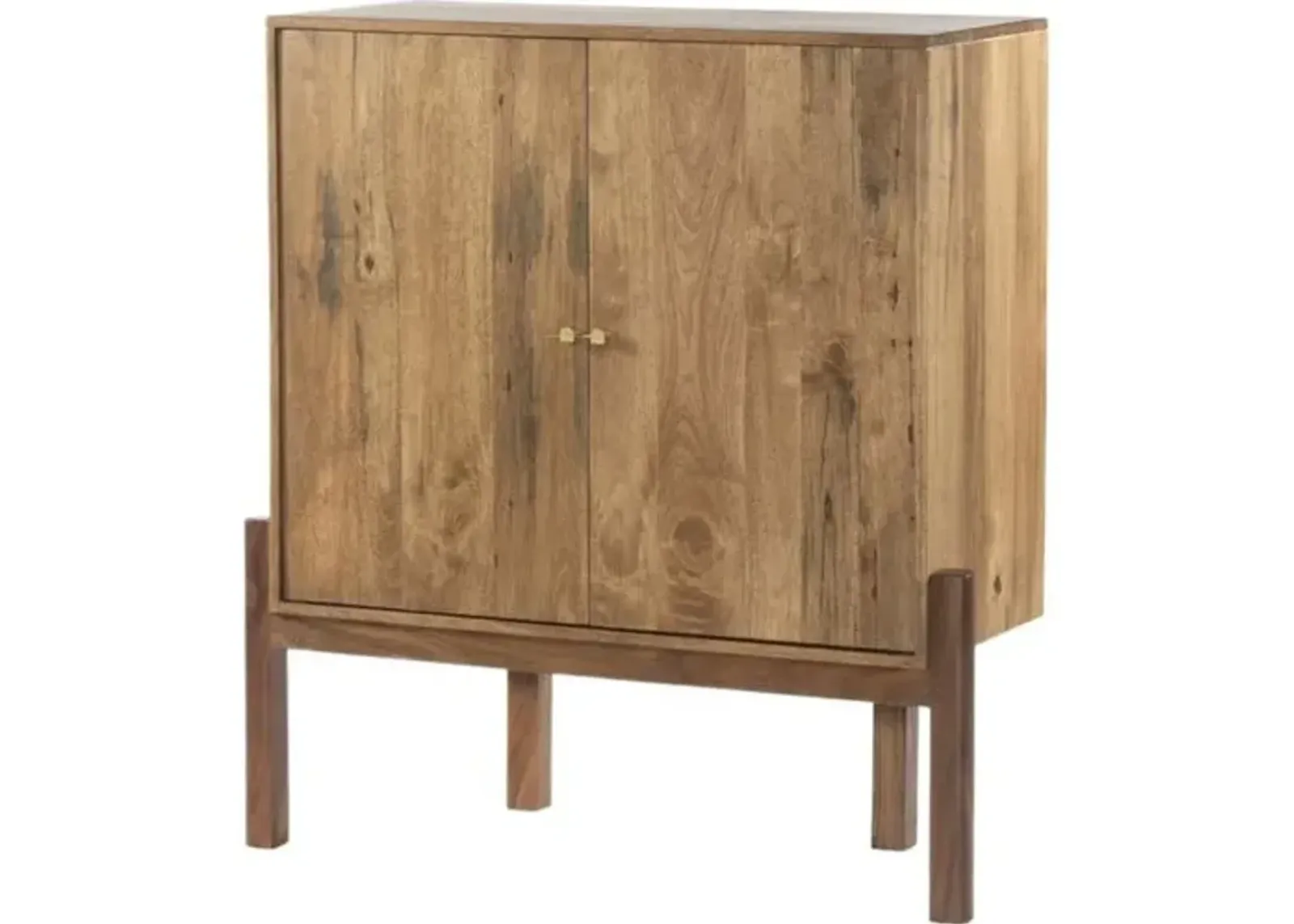 Tori Bar Cabinet - Smoked Honey - Brown