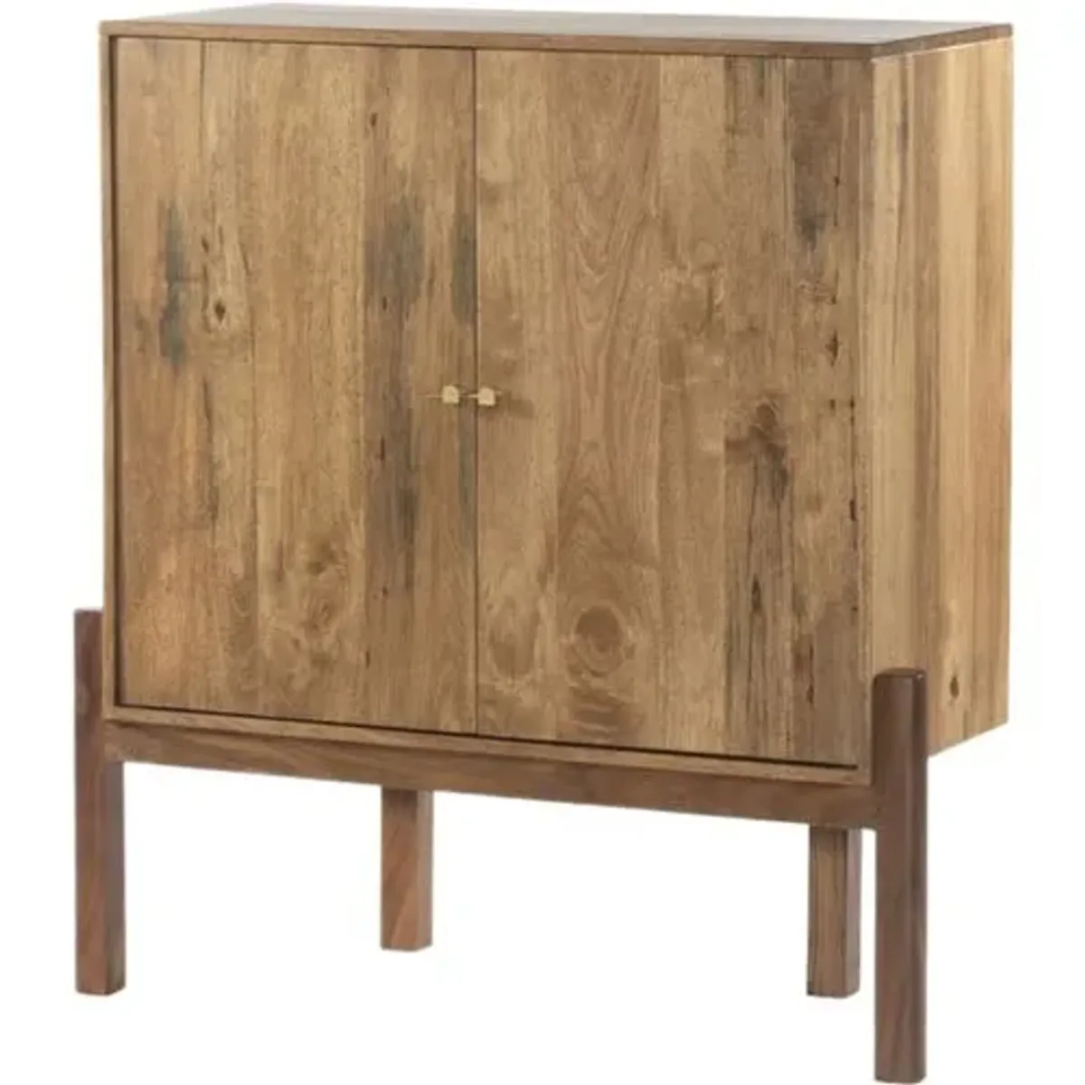 Tori Bar Cabinet - Smoked Honey - Brown