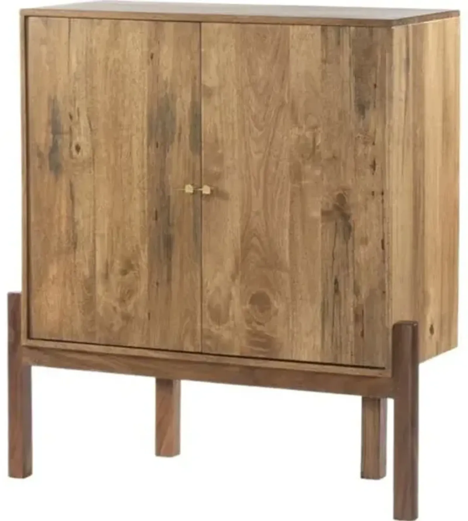 Tori Bar Cabinet - Smoked Honey - Brown