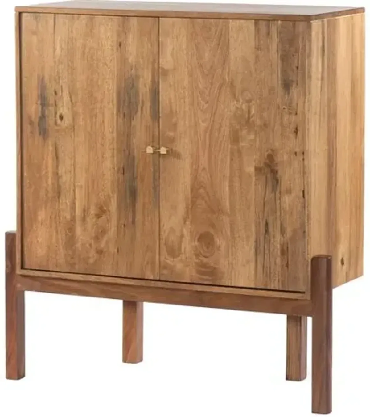 Tori Bar Cabinet - Smoked Honey - Brown