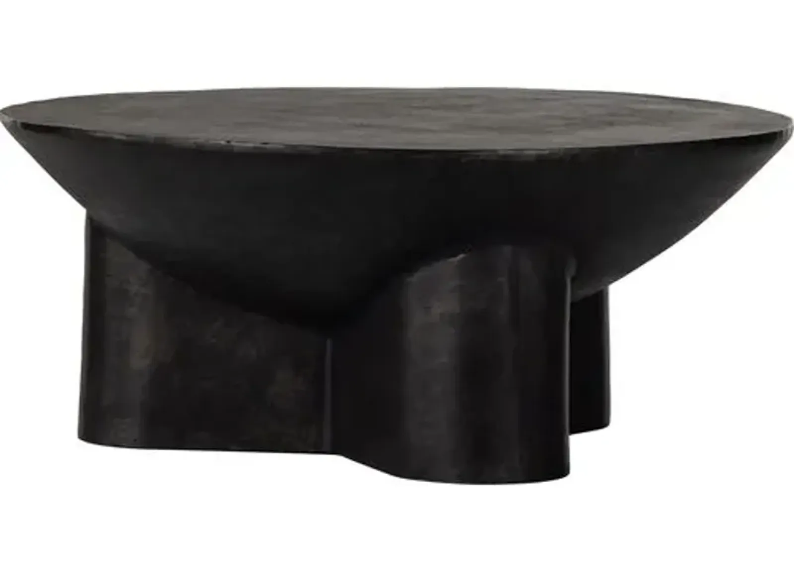 Aruthur 36" Coffee Table - Raw Black