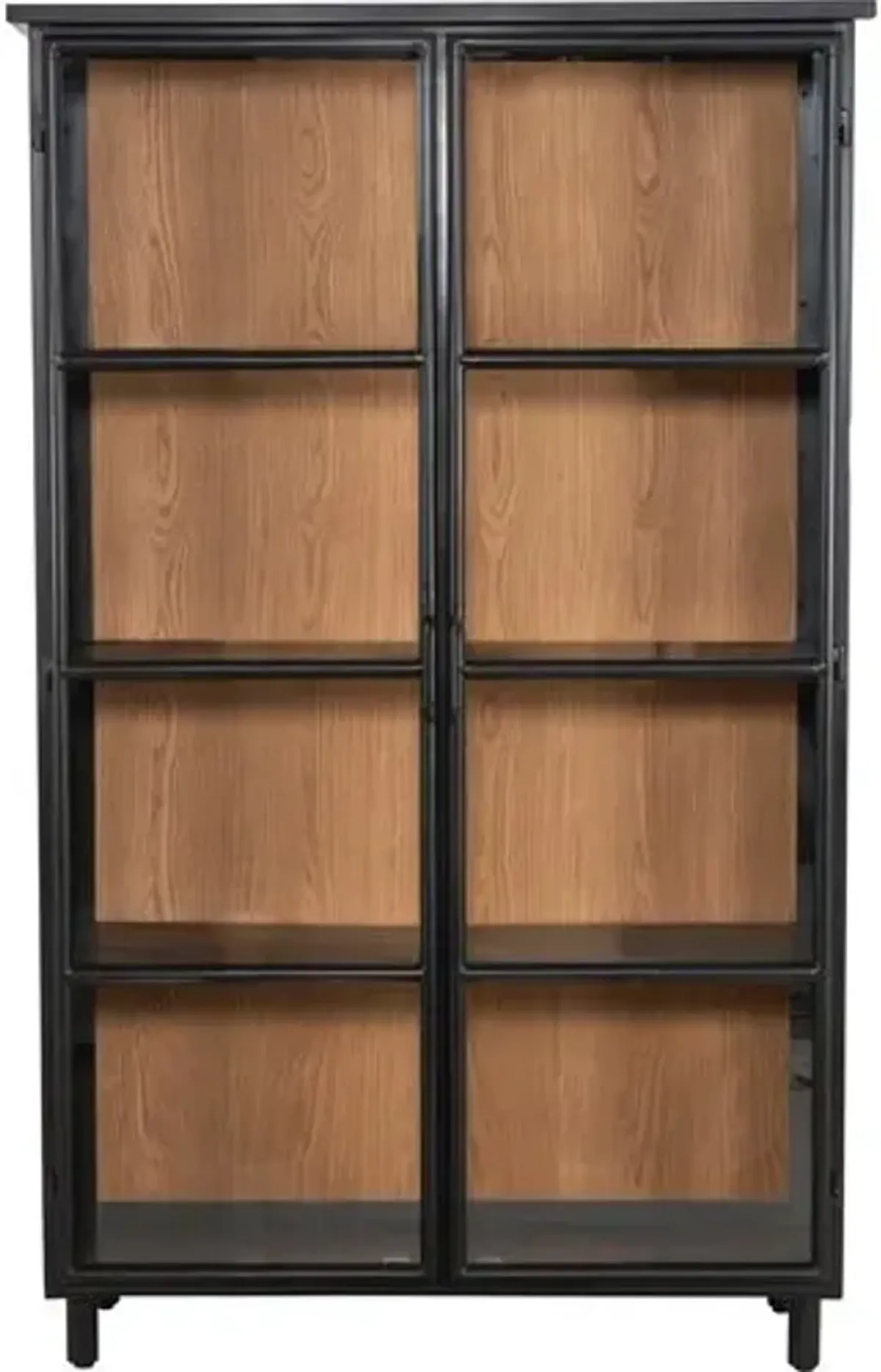 Sawyer Tall Cabinet - Natural Oak/Black