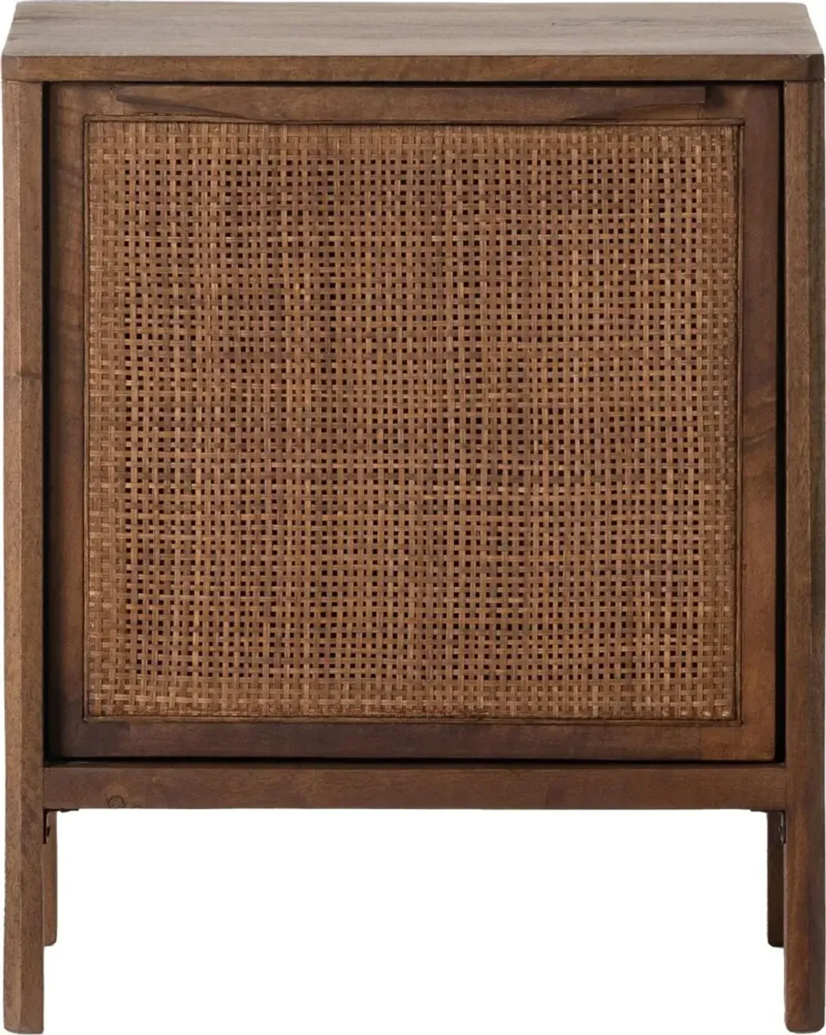 Selena Cane Nightstand - Left Facing