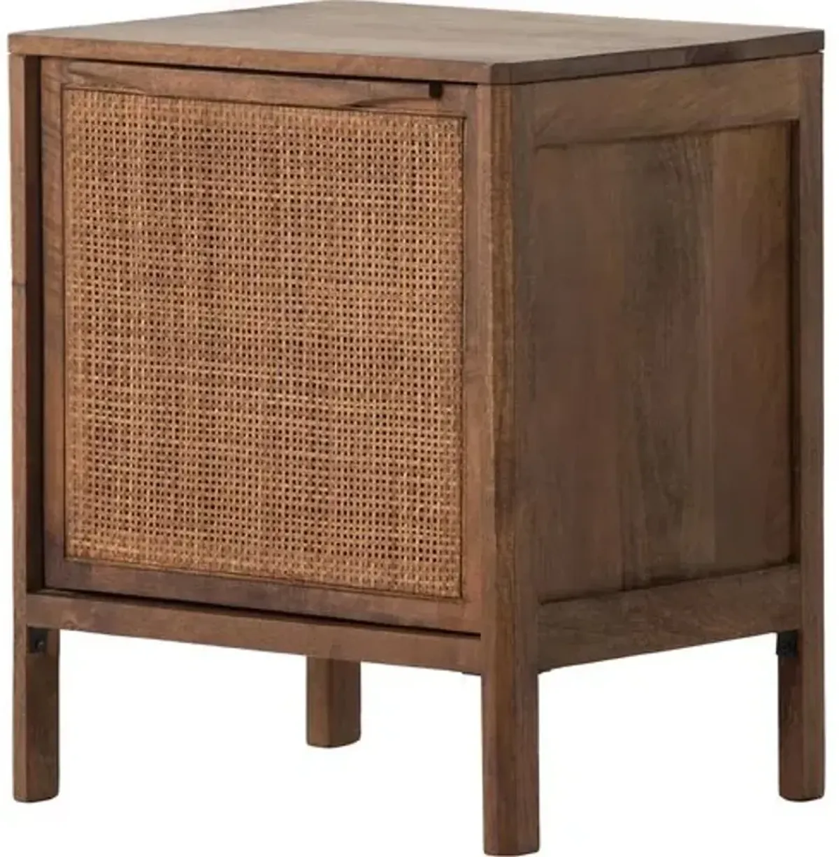 Selena Cane Nightstand - Left Facing