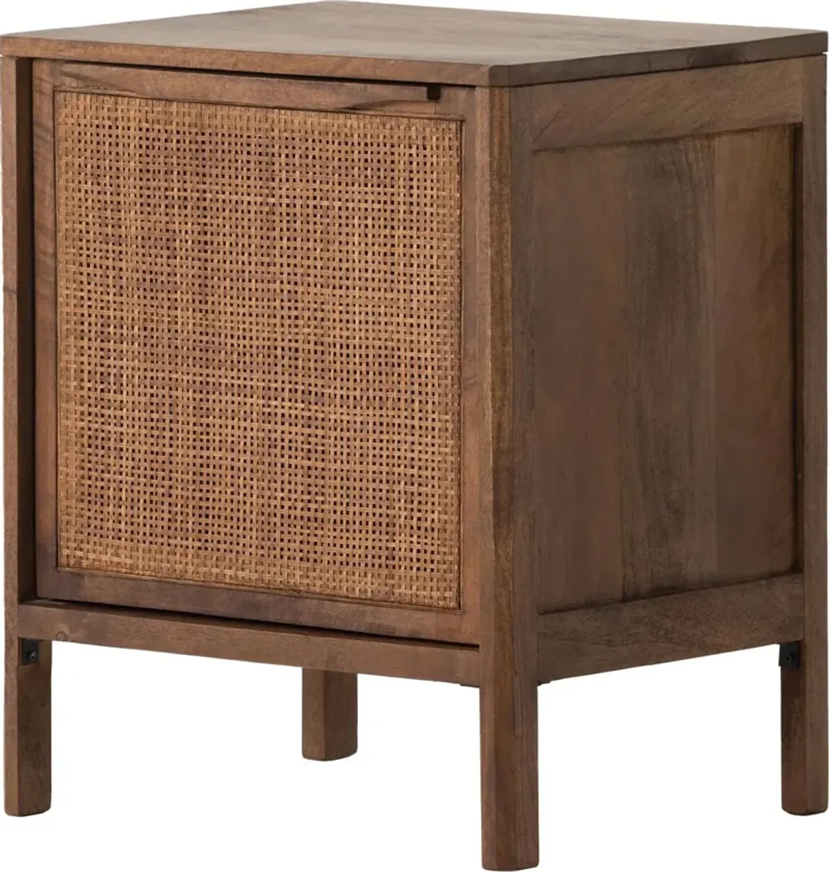 Selena Cane Nightstand - Left Facing