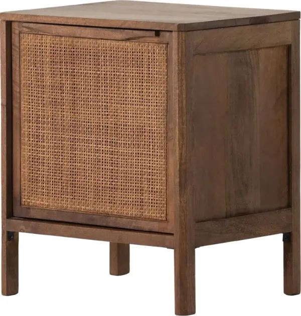 Selena Cane Nightstand - Left Facing