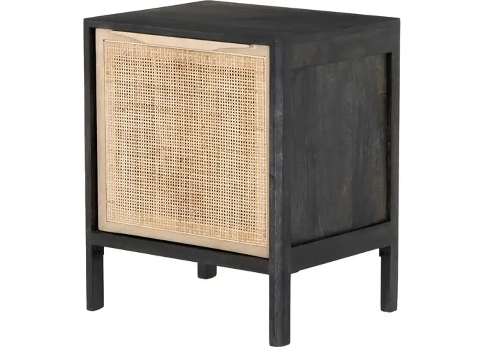 Selena Cane Nightstand - Left Facing