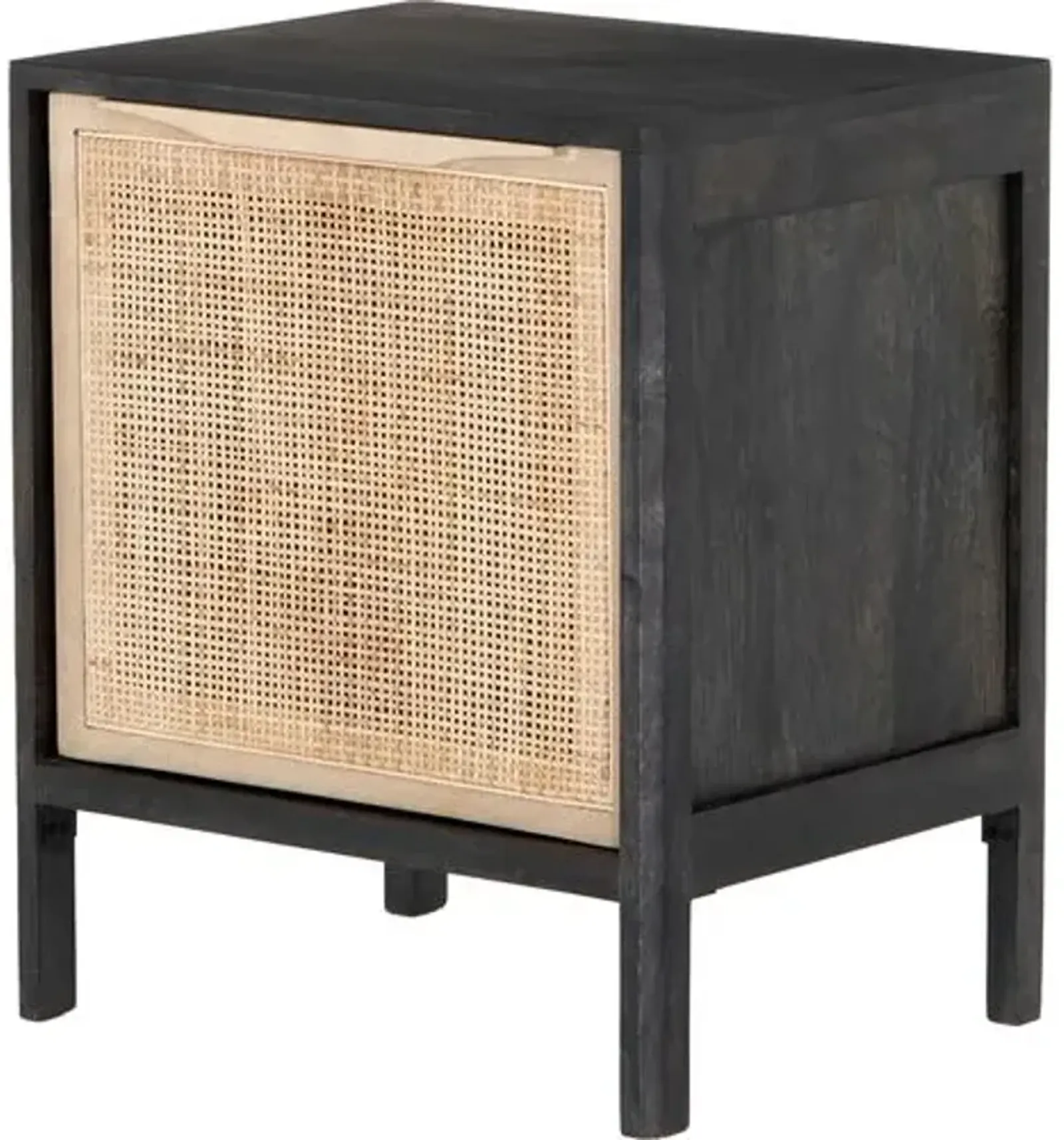 Selena Cane Nightstand - Left Facing