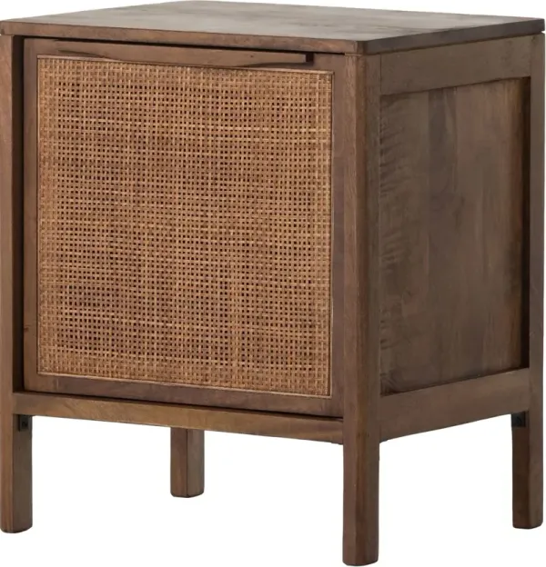 Selena Cane Nightstand, Right Facing