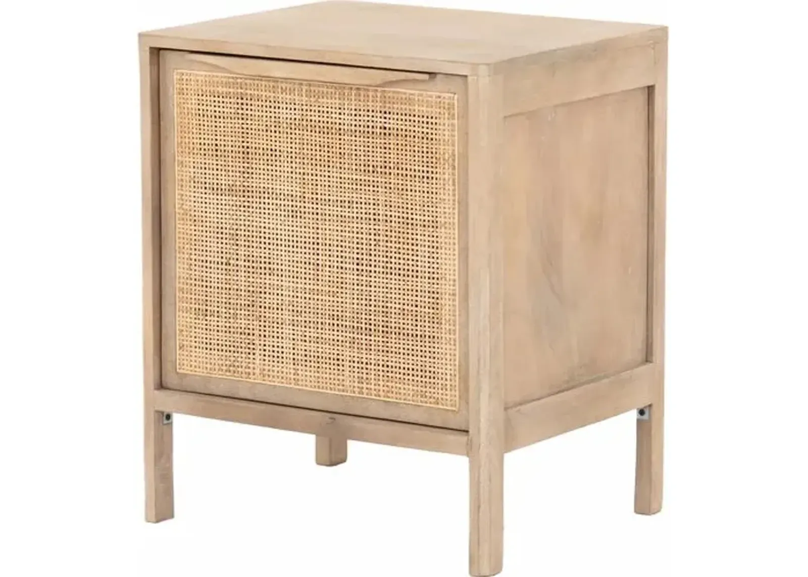 Selena Cane Nightstand - Right Facing