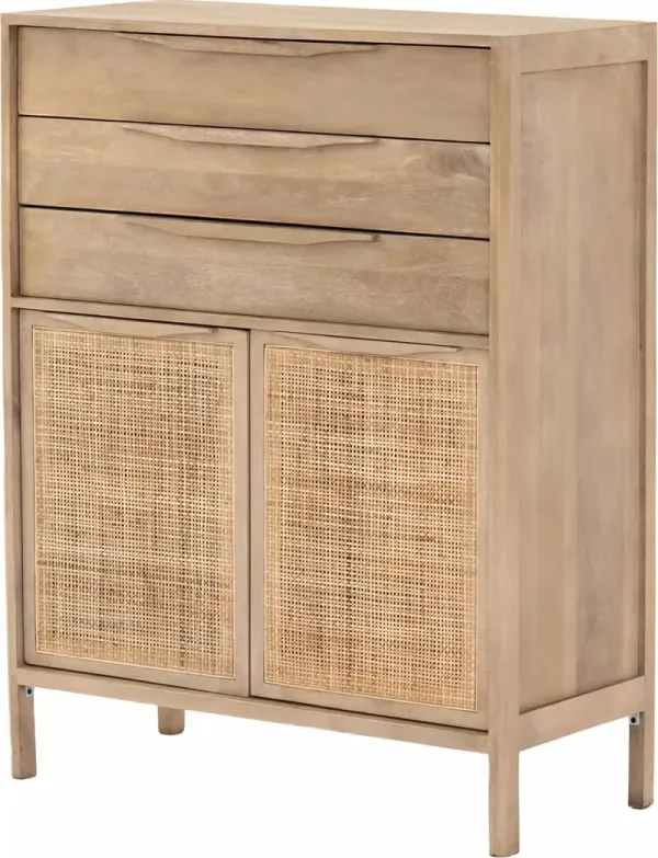 Selena Cane Tall Dresser