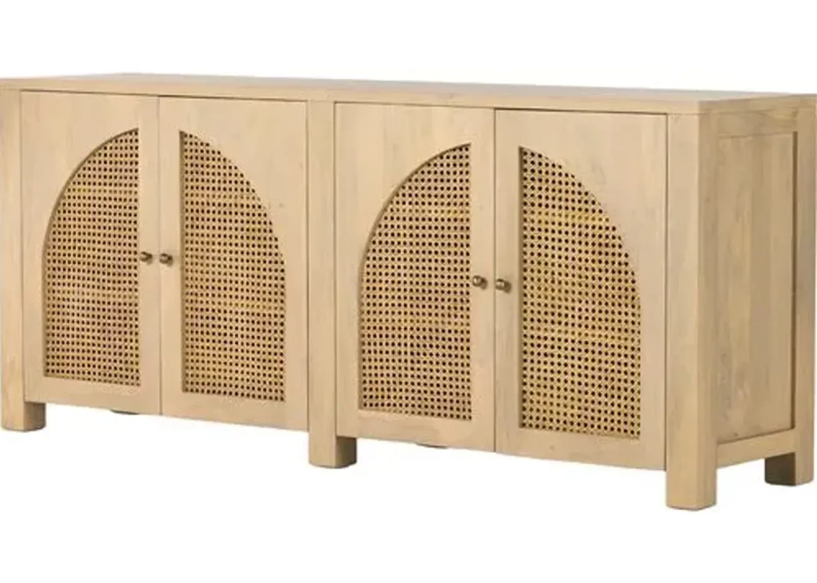 Sabrina Cane Sideboard - Natural Wash - Beige