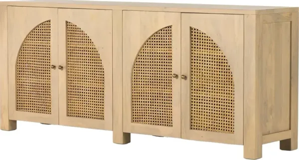 Sabrina Cane Sideboard, Natural Wash