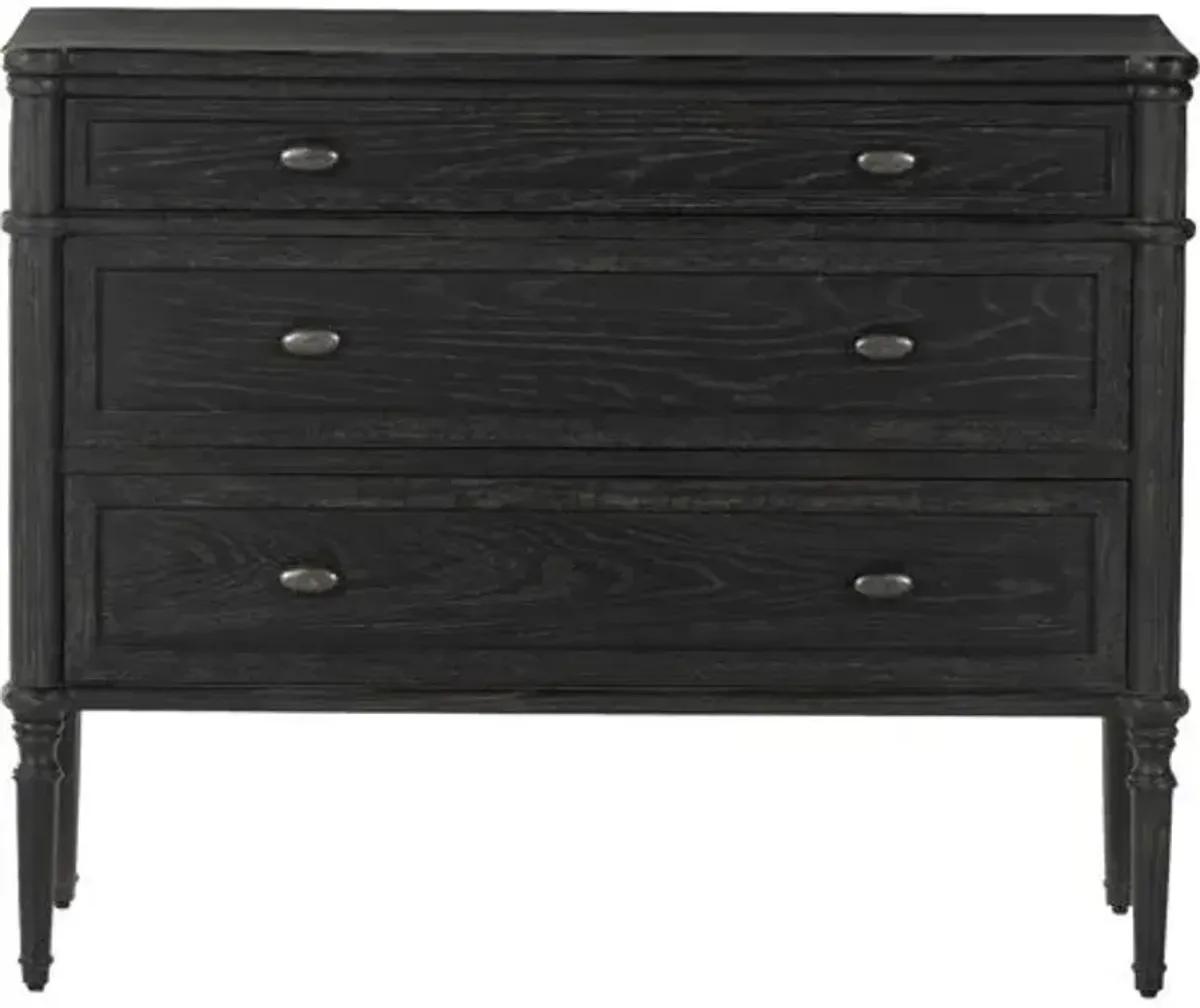 Tonia 3-Drawer Bedroom Chest - Black
