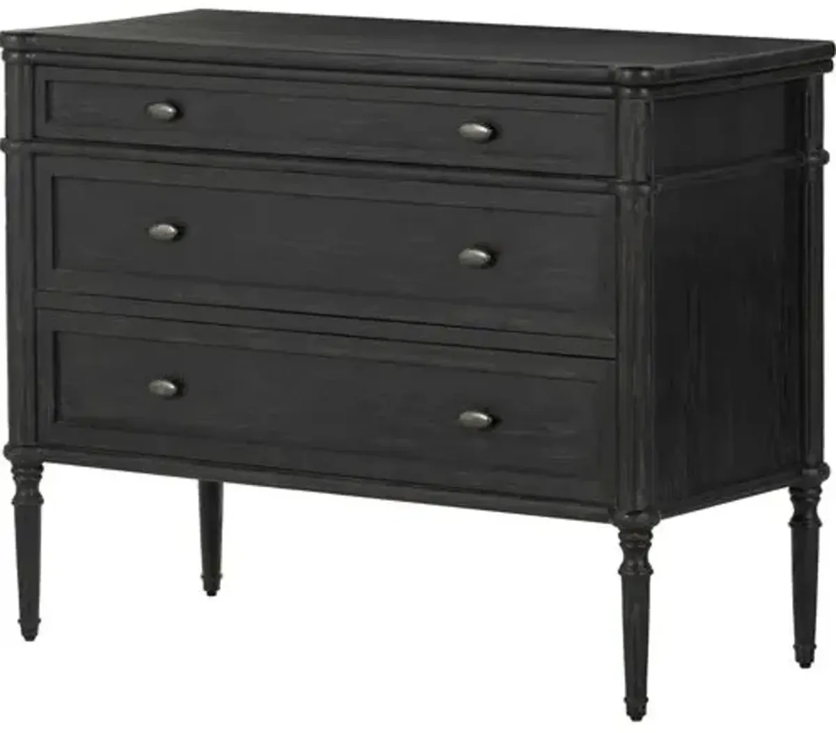 Tonia 3-Drawer Bedroom Chest - Black