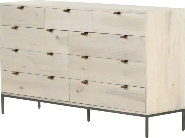 Justina 9-Drawer Dresser, Dove Poplar