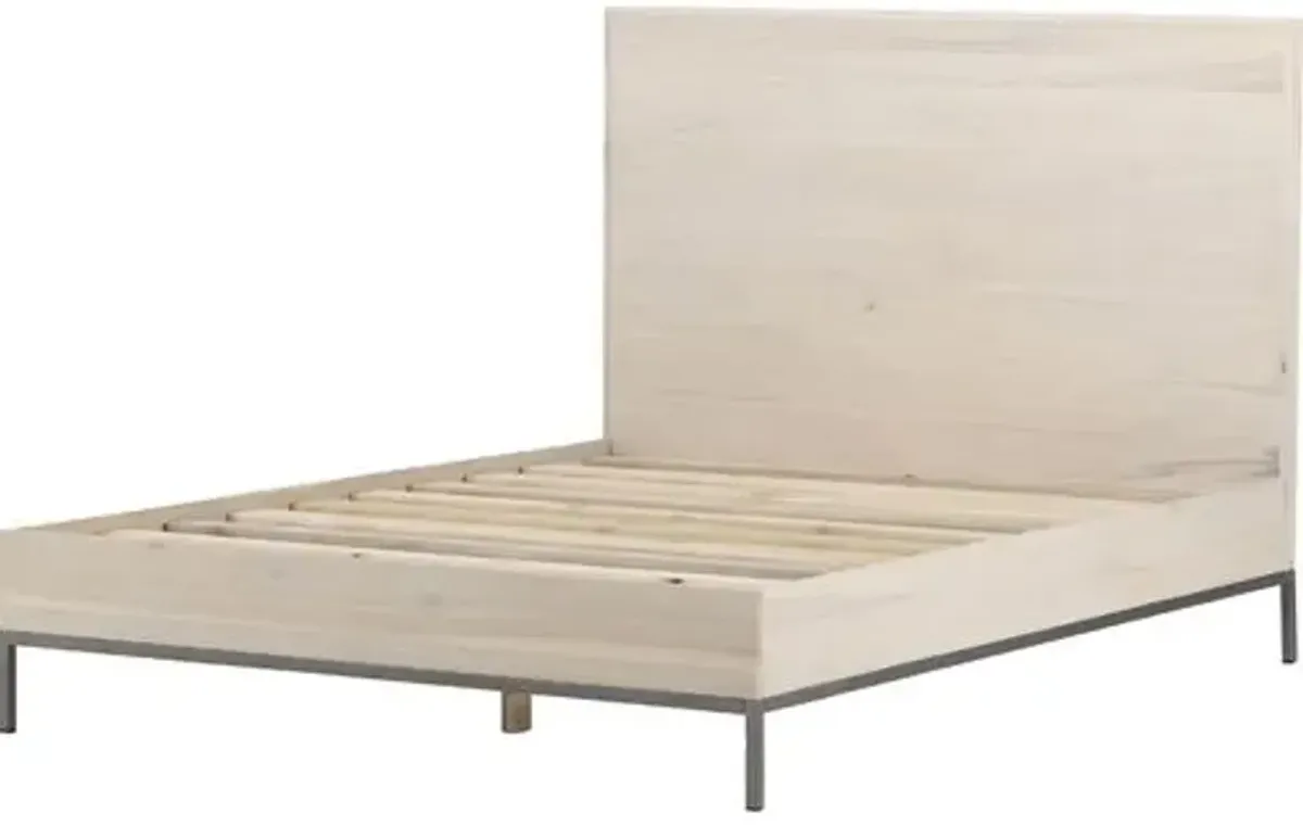 Justina Bed - Dove Poplar - Beige