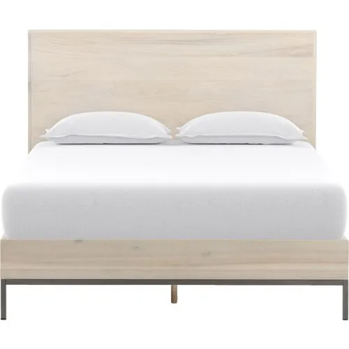 Justina Bed - Dove Poplar - Beige