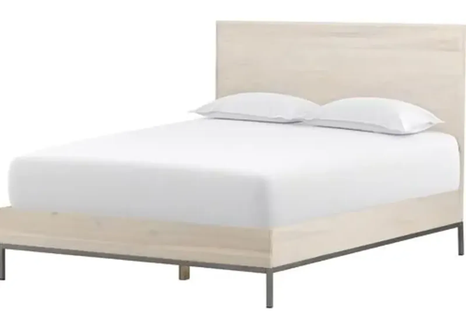 Justina Bed - Dove Poplar - Beige