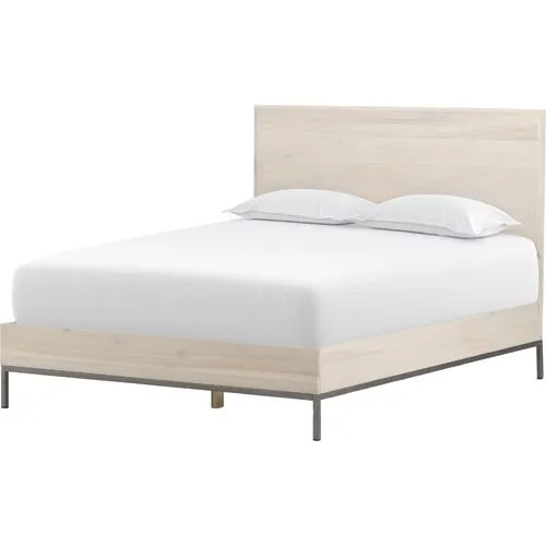 Justina Bed - Dove Poplar - Beige