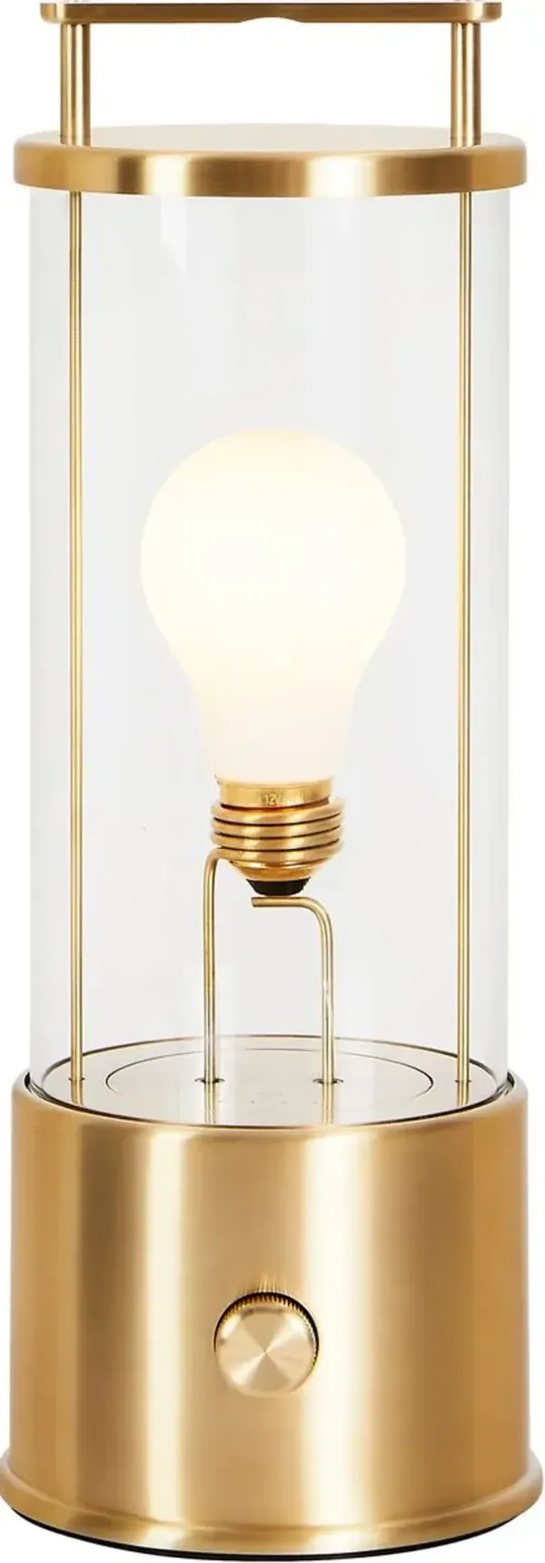 Muse Portable Indoor/Outdoor Lantern, Brass