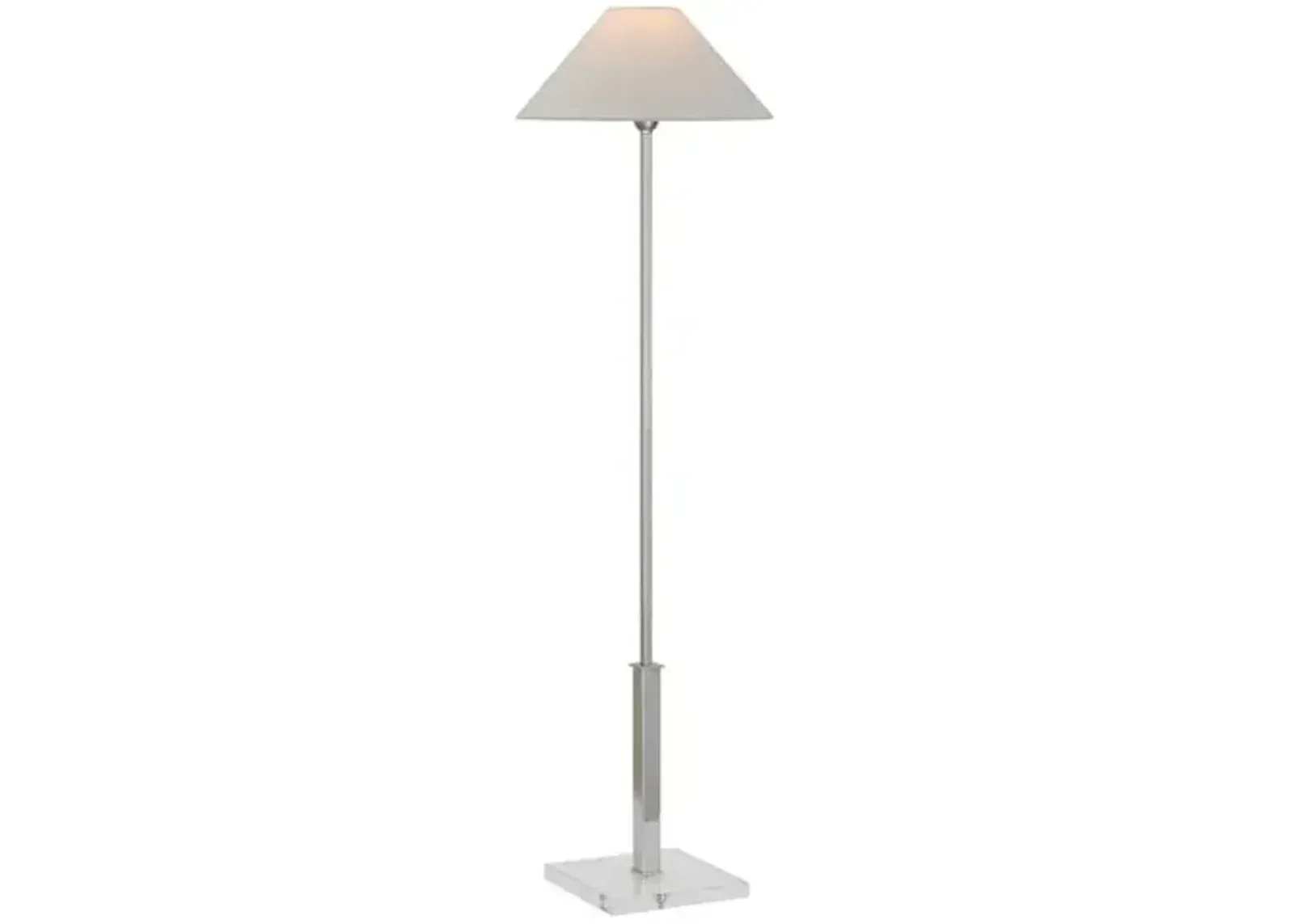 Visual Comfort - Asher Floor Lamp - Polished Nickel