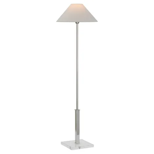 Visual Comfort - Asher Floor Lamp - Polished Nickel