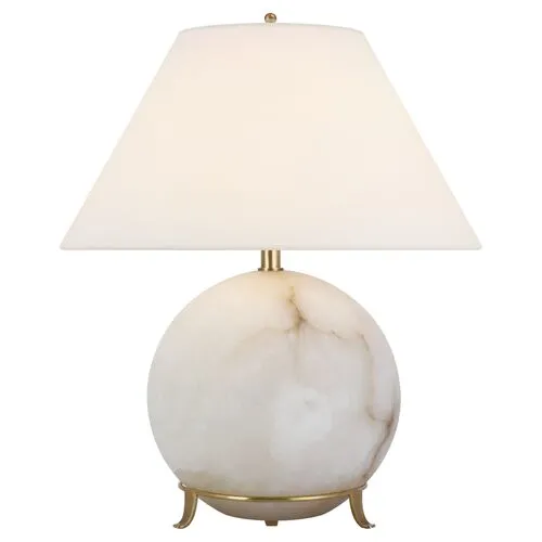 Visual Comfort - Price Small Table Lamp - Alabaster - Ivory