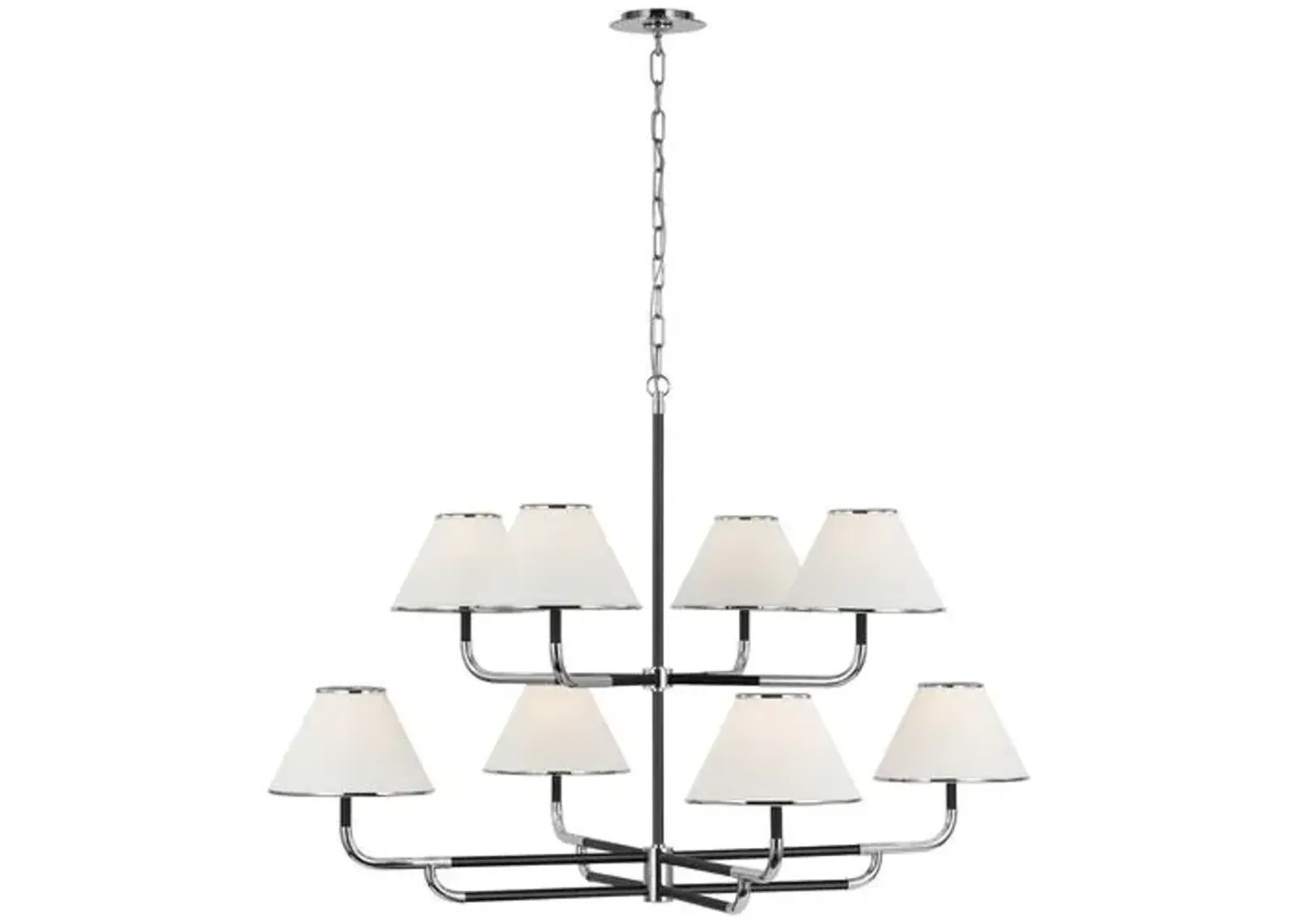 Visual Comfort - Rigby Grande Two-Tier Chandelier - Silver