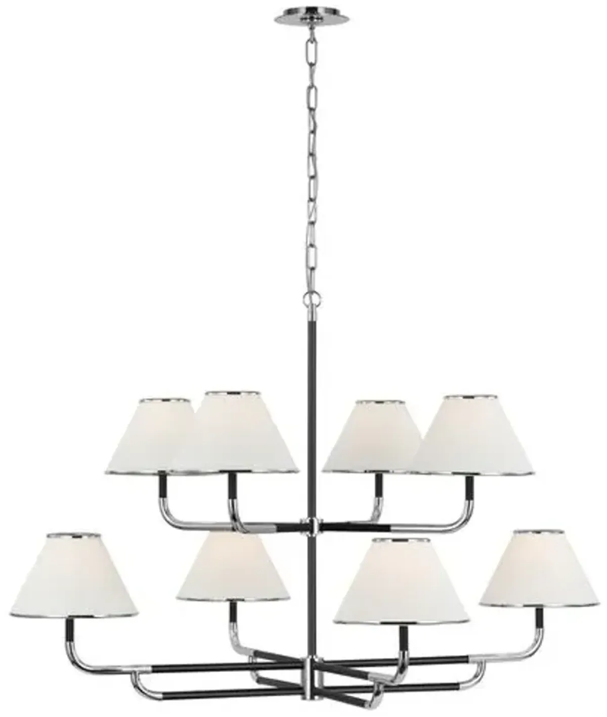 Visual Comfort - Rigby Grande Two-Tier Chandelier - Silver