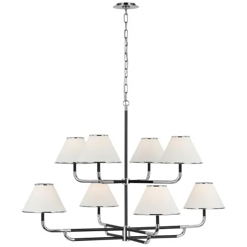 Visual Comfort - Rigby Grande Two-Tier Chandelier - Silver