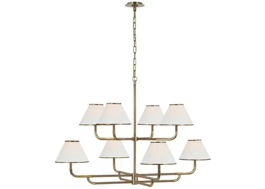 Visual Comfort - Rigby Grande Two-Tier Chandelier - Gold