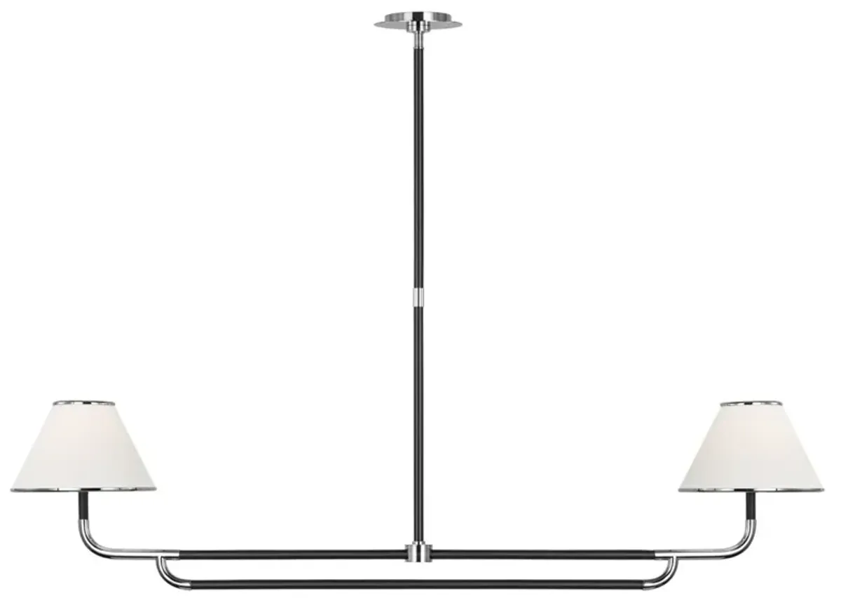 Visual Comfort - Rigby Large Linear Chandelier - Silver