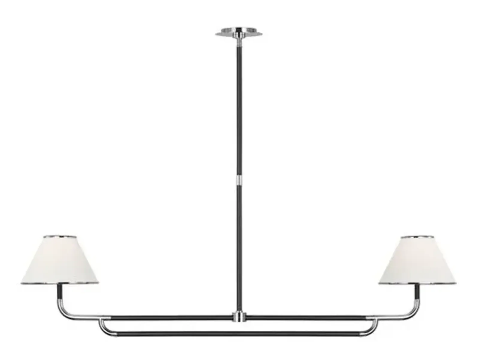 Visual Comfort - Rigby Large Linear Chandelier - Silver