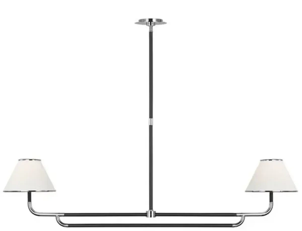 Visual Comfort - Rigby Large Linear Chandelier - Silver