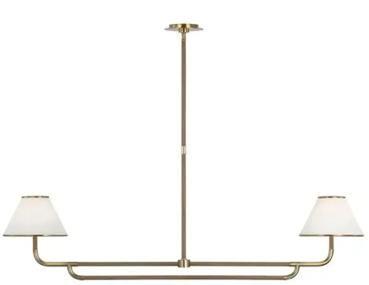 Visual Comfort - Rigby Large Linear Chandelier - Gold