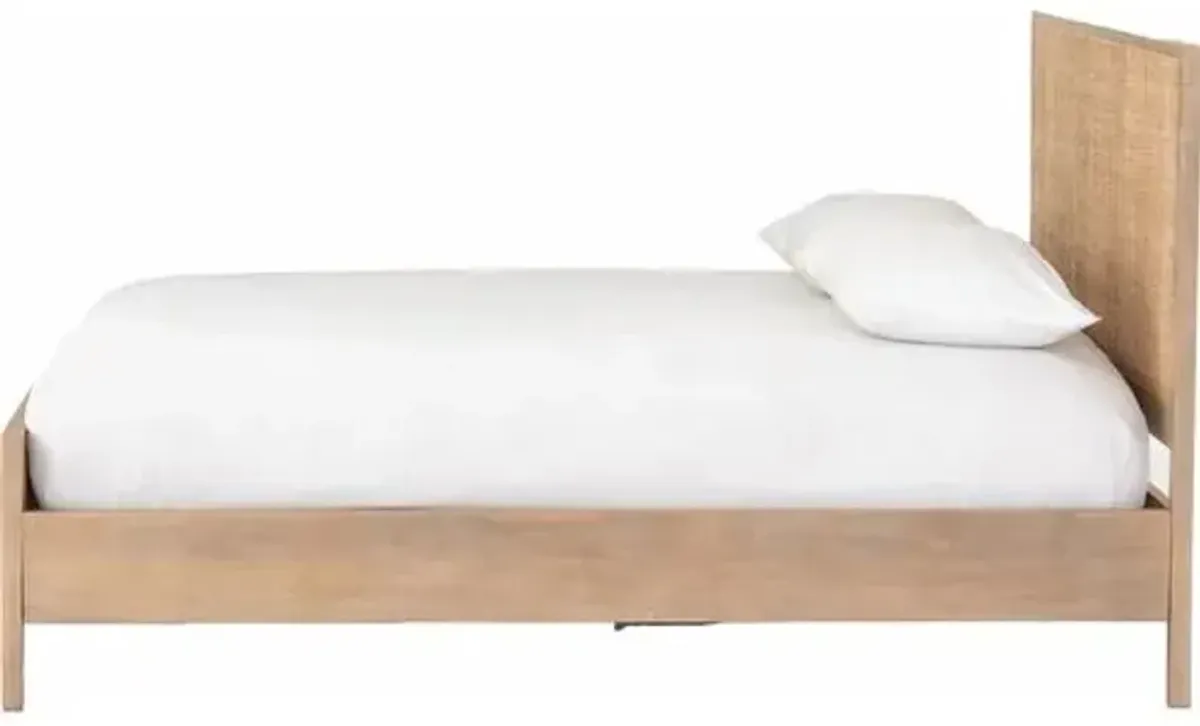 Selena Cane Bed - Brown