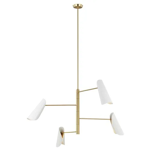 Visual Comfort - Tresa Four Light Chandelier - White