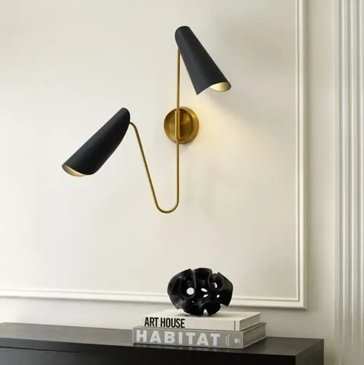 Visual Comfort - Tresa Two Light Sconce - Black