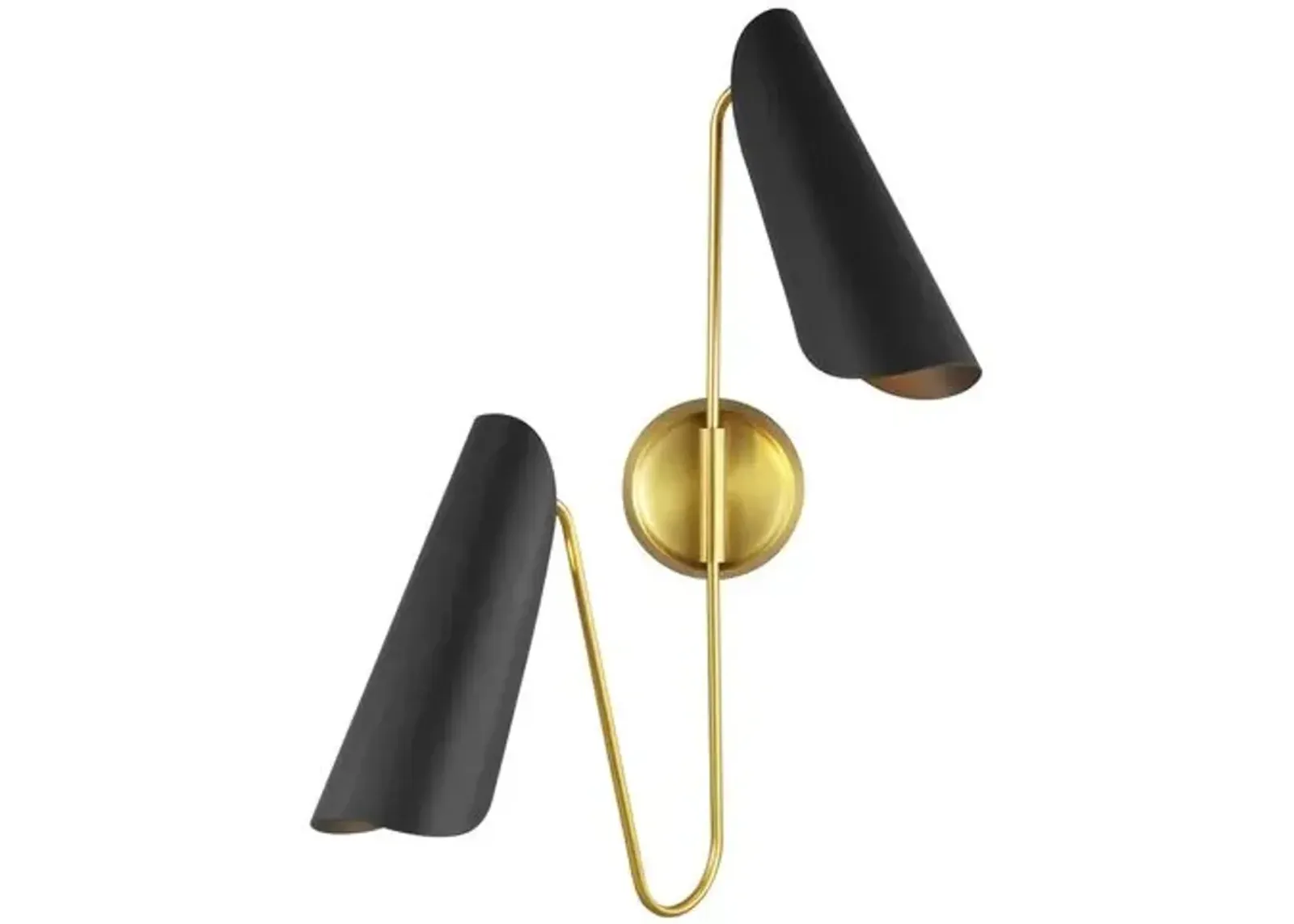 Visual Comfort - Tresa Two Light Sconce - Black