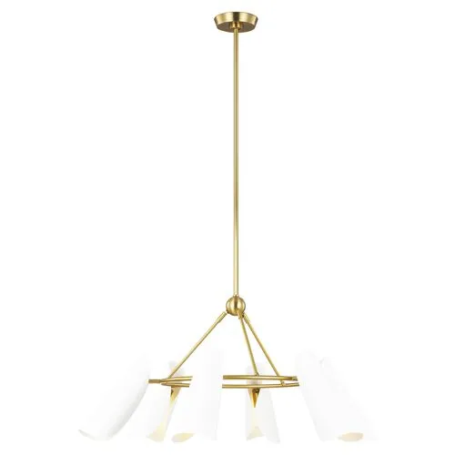 Visual Comfort - Tresa Six Light Chandelier - White